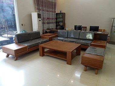 Mẫu Sofa gỗ 011