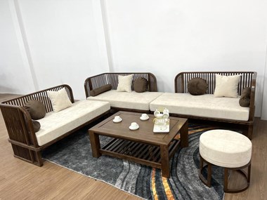 Mẫu Sofa gỗ 017