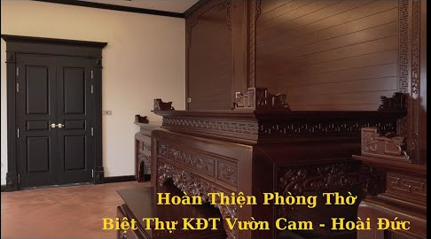 Thiết kế - Hoàn thiện phòng thờ
